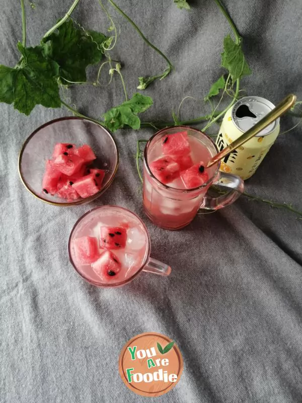 Watermelon bubble water