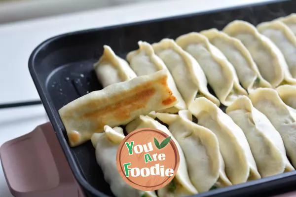 Pot stickers with pork and celery