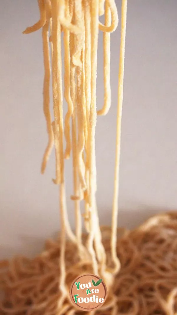 Bamboo noodles [making traditional noodles in simple steps]