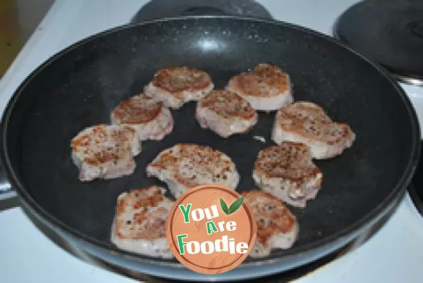 Pan fried pork tenderloin