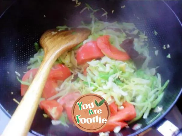 Tomato, agaric and cabbage