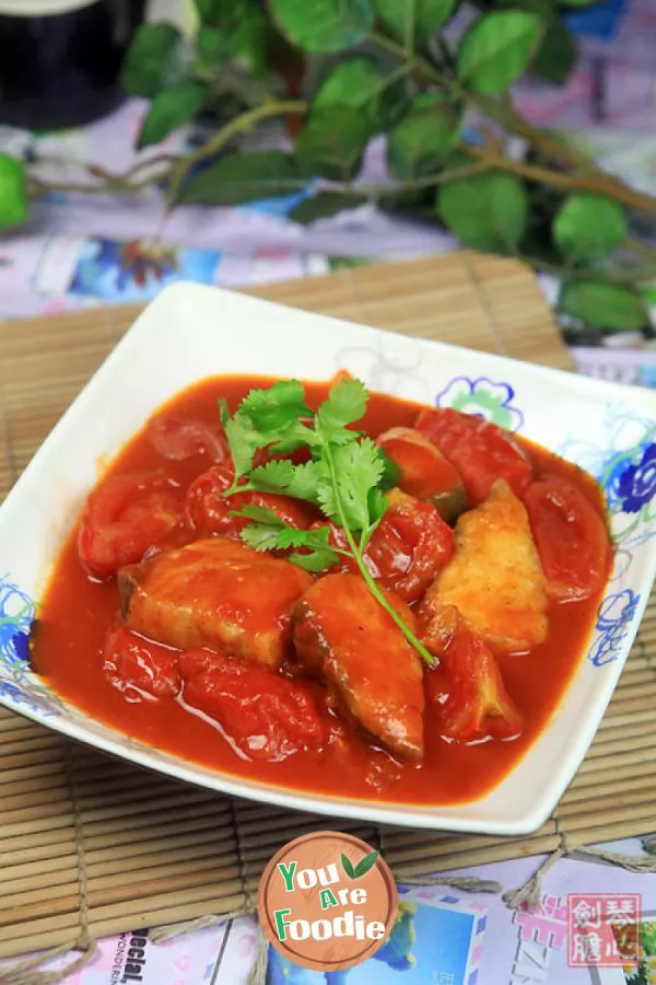 Boiled Codfish with tomato