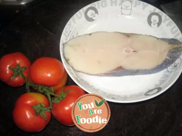 Boiled Codfish with tomato