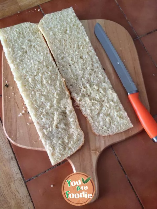 Meat floss sandwich