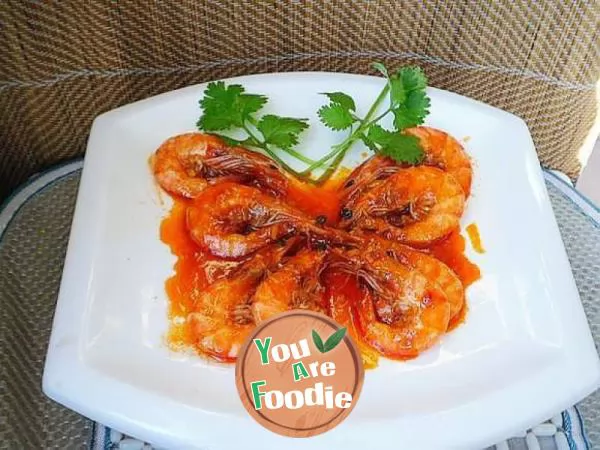 Shrimp in tomato sauce