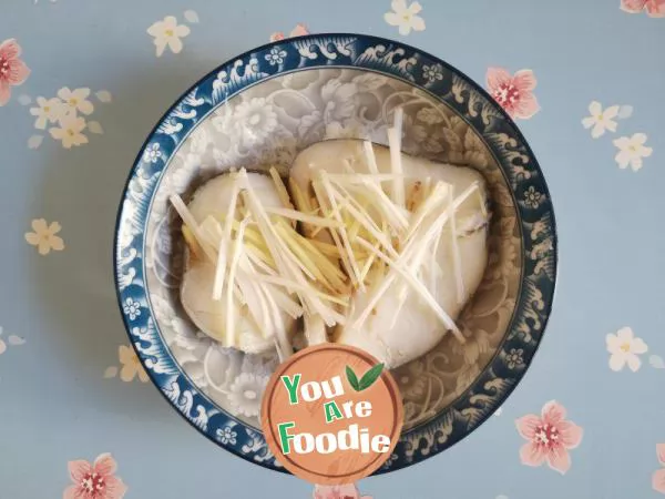 Steamed cod