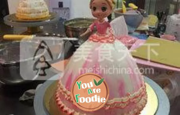 Skirt Barbie cake