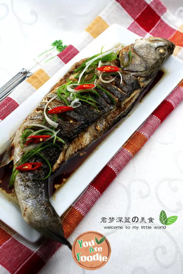 steamed sea bass 