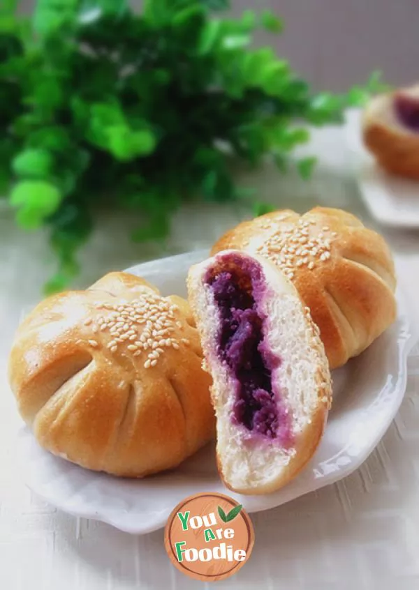 Purple potato bread