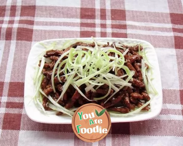 Sauteed Shredded Pork in Sweet Bean Sauce