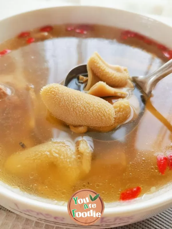 Clam and mutton tripe soup