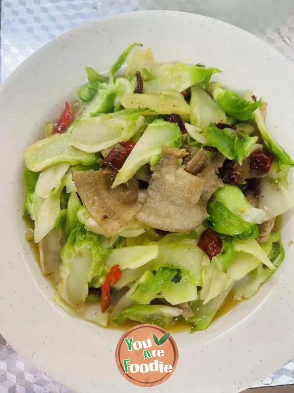 Stir-fried-baby-vegetable-with-pork