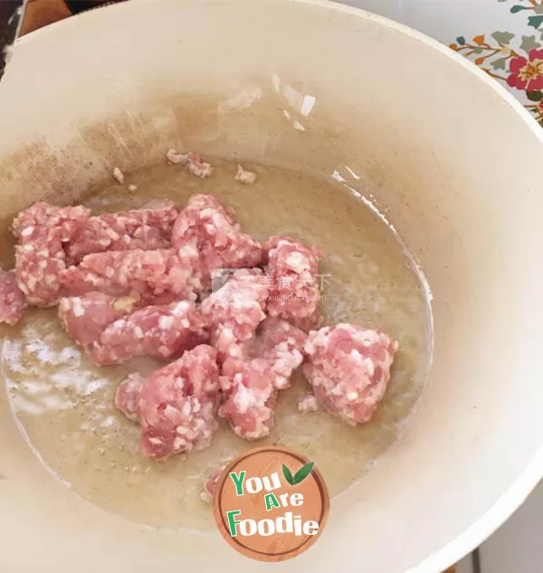 Fried minced meat vermicelli with sour beans