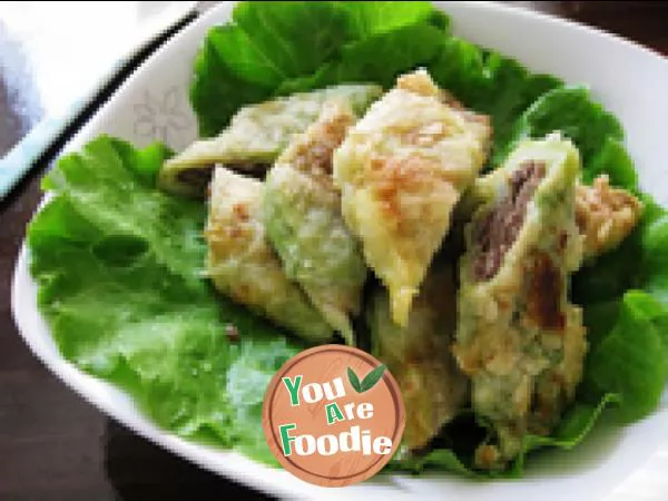 Cabbage and liver slices