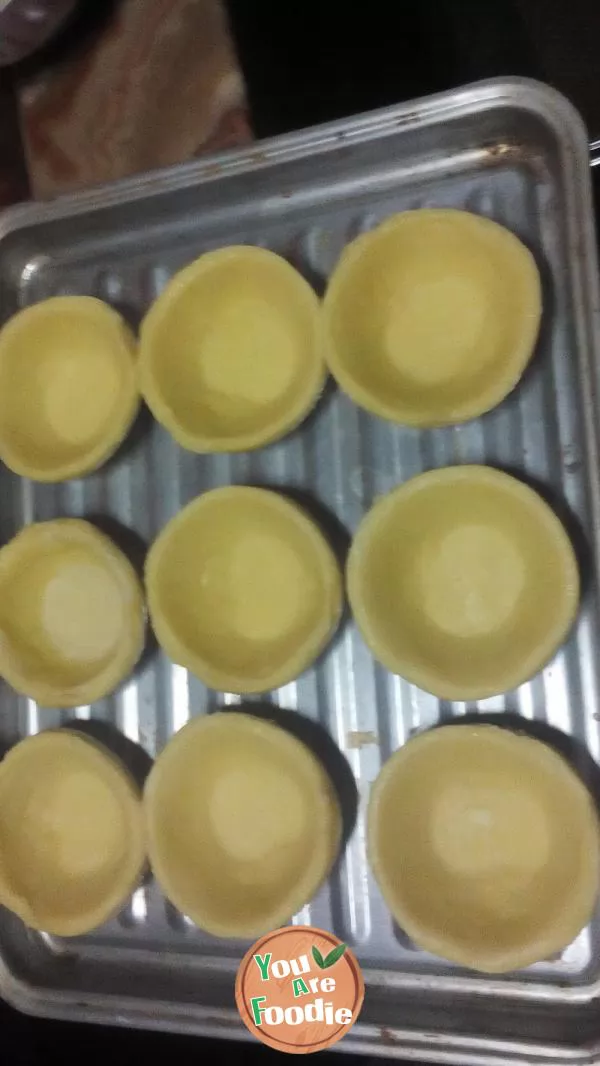 Taro cream egg tart