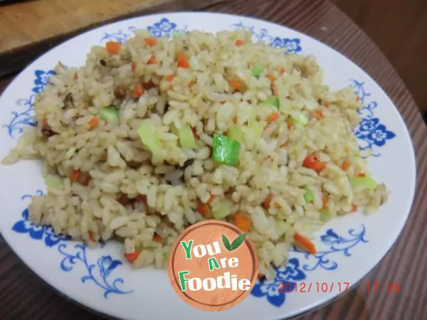 Stir-Fried Rice with Meat and Vegetables