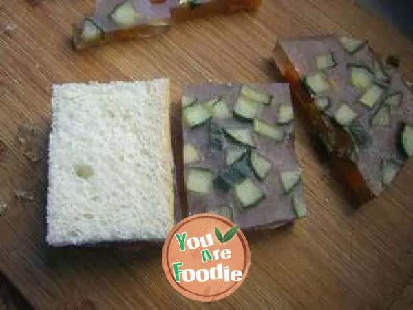 Crystal vegetable sandwich