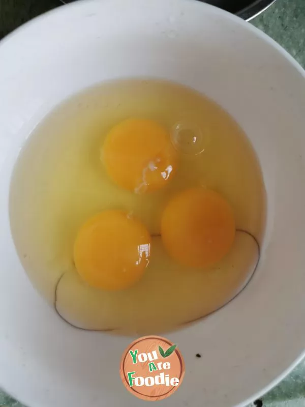 Steamed egg with minced meat