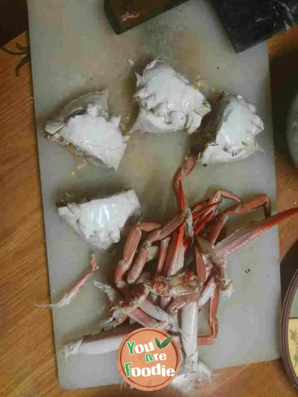 Fried crab in typhoon shelter