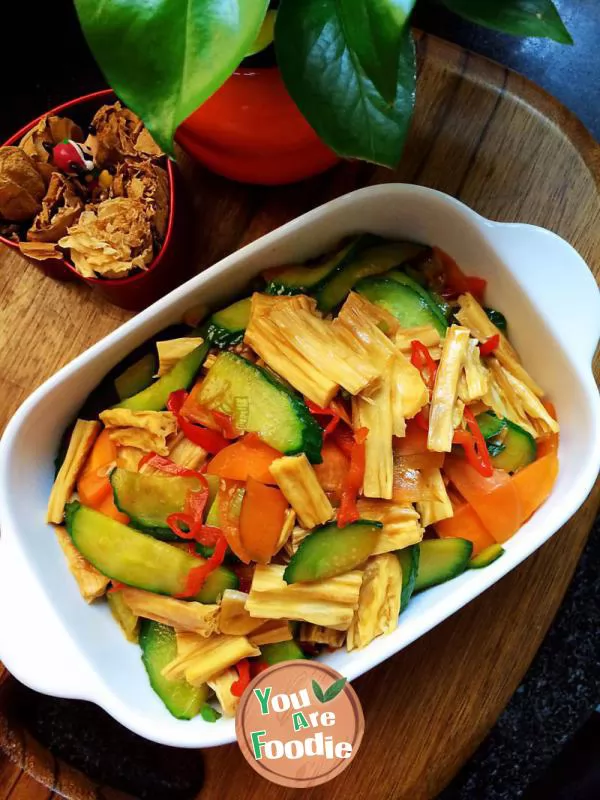 Dried beancurd in oyster sauce