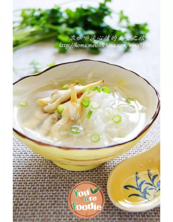 Radish-and-razor-clam-soup