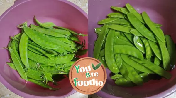 Stir fried Pork with Snow Beans