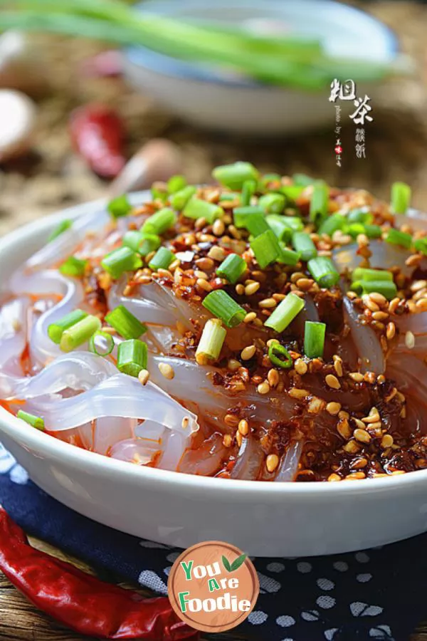 Self made cold appetizer vermicelli