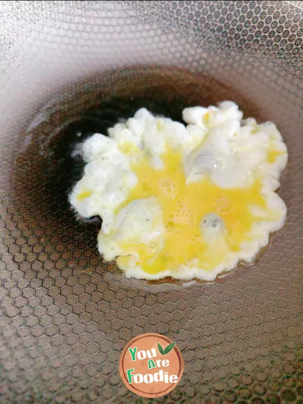 Scrambled egg with sugar