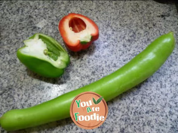 Stir fried with pepper and flowering at night