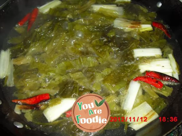 Pickled cabbage spicy hot pot