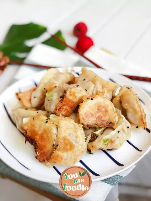 Fried dumplings with pork and cabbage