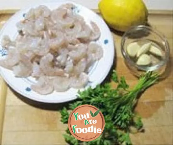 Lemon shrimp with garlic