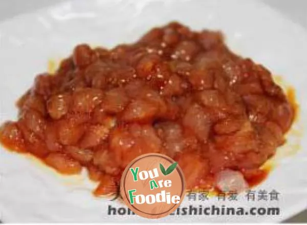 Steamed tofu with minced meat