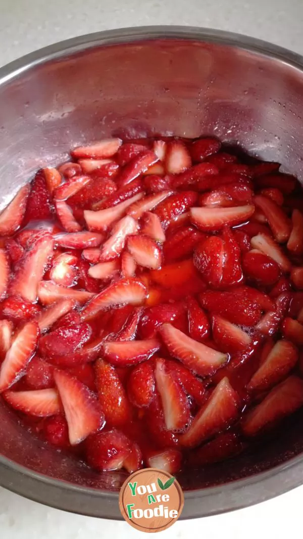 Sour sweet strawberry jam