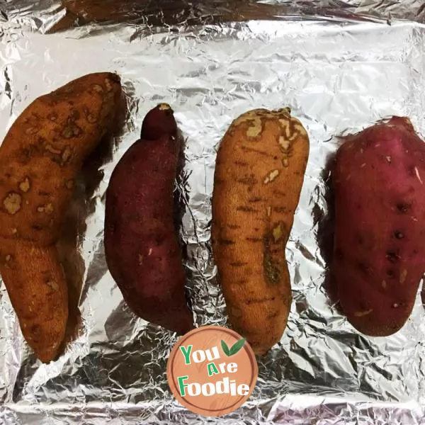 Roasted sweet potatoes