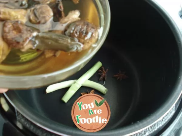 Boletus backbone soup