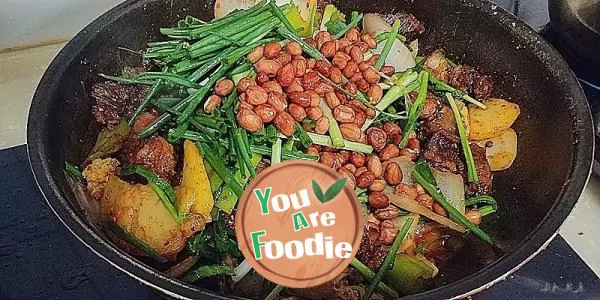 Stewed beef with assorted vegetables