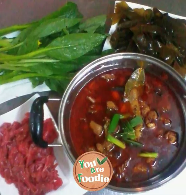 Beer duck hotpot ~ ~ make this winter no longer cold ~!!