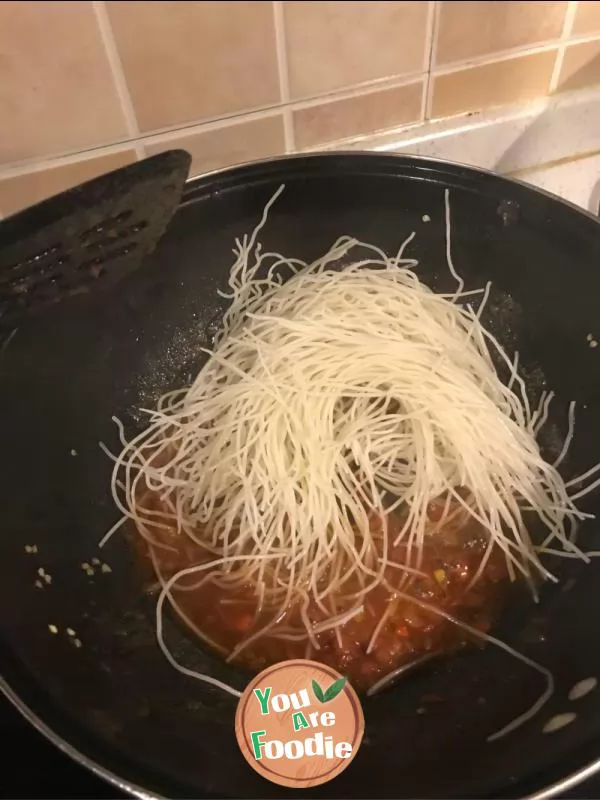 Lazy rice noodles