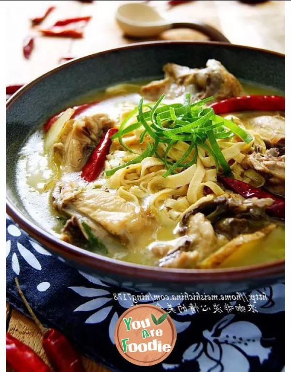 Dried-tofu-in-chicken-soup