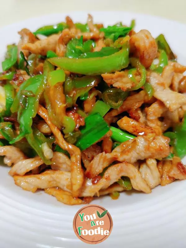 Sauteed Shredded Pork with Green Pepper