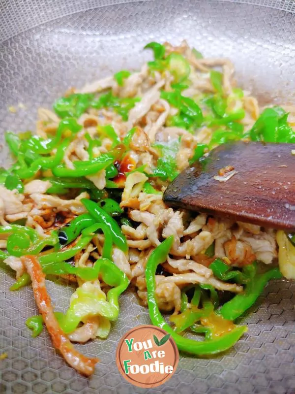 Sauteed Shredded Pork with Green Pepper