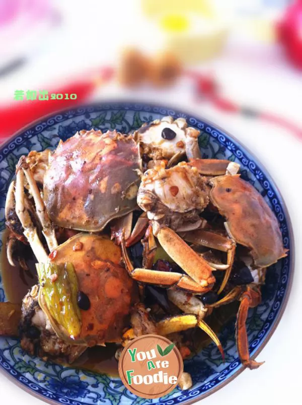 Stir fried crab with spicy sauce