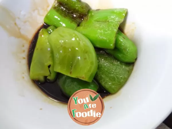 Green pepper with vinegar