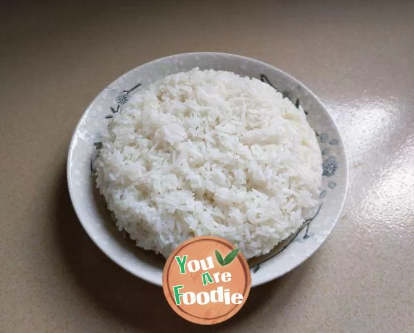 Fried rice with egg in soy sauce