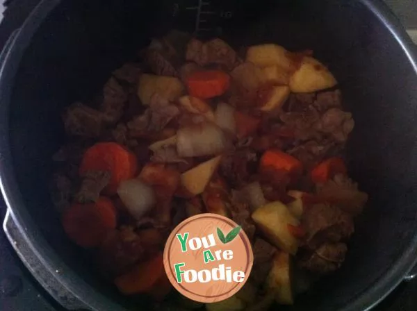 Braised Beef Brisket in pressure cooker