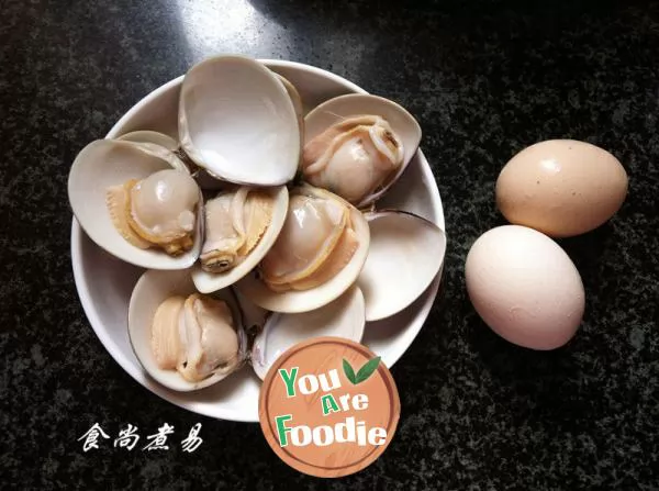 Steamed clam eggs