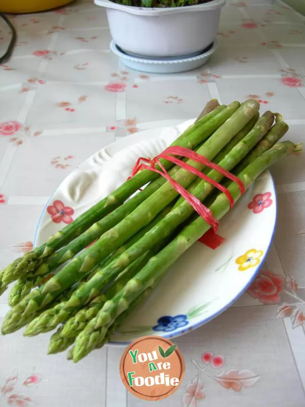 Shrimp with asparagus