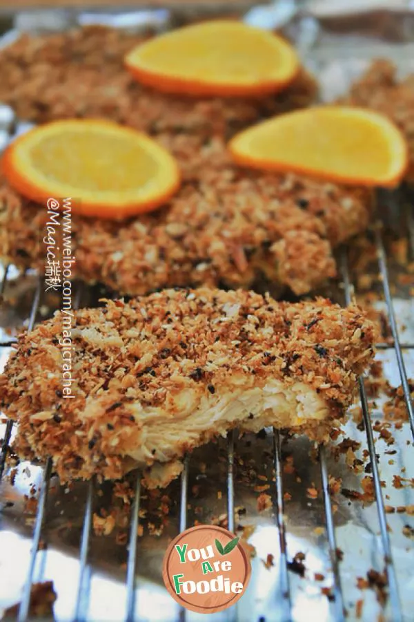 Roasted-chicken-chops-with-orange-and-sesame-seeds