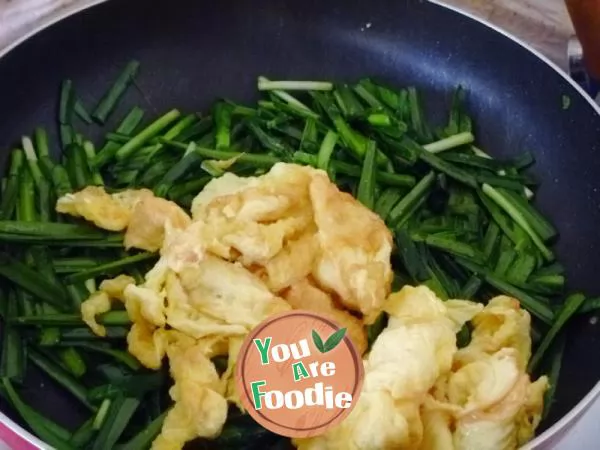 [private Kwai stir fry] beginner's dish --- fried eggs with leeks